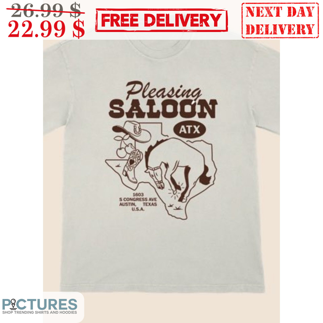 Pleasing Saloon ATX Cowboy Horse Shirt