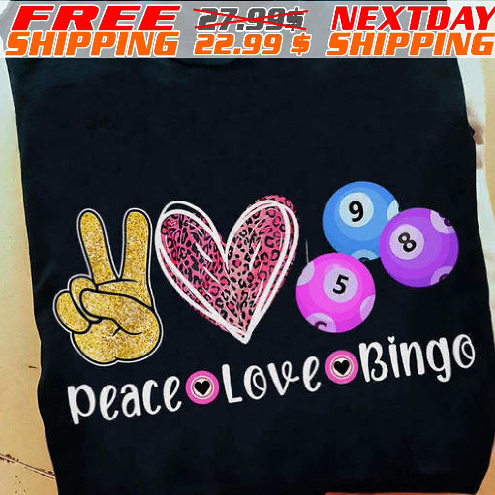 Paece Love Bingo Shirt