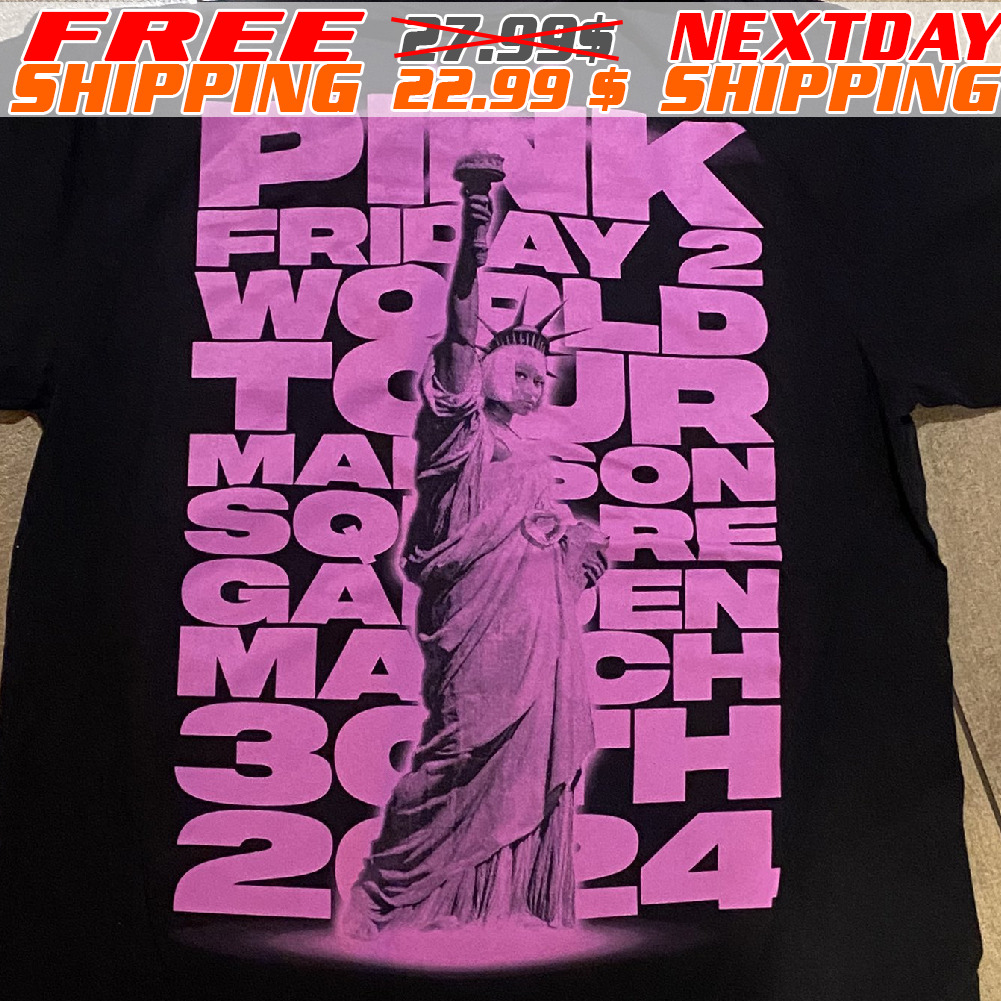 PINK FRIDAY 2 nicki Minaj Gag City 2024 World Tour Shirt