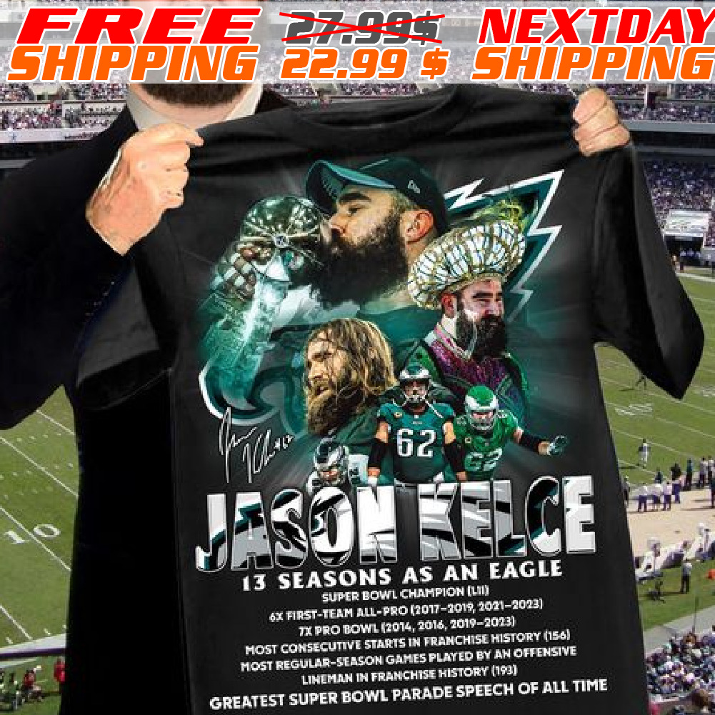 Philadelphia Eagles Legend Jason Kelce 2011-2024 Thank You Shirt