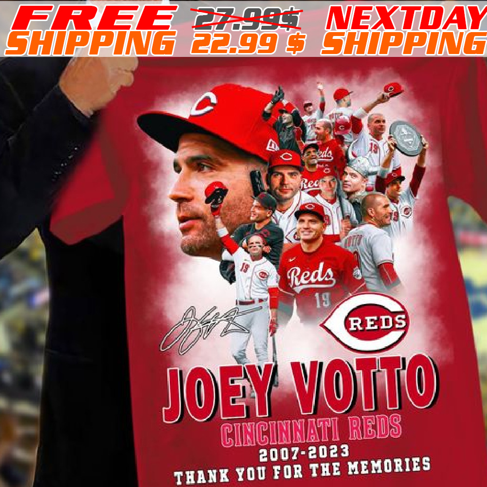 Yoey Votto Cincinnati Reds 2007 2023 Thank You For The Memories Signature Shirt