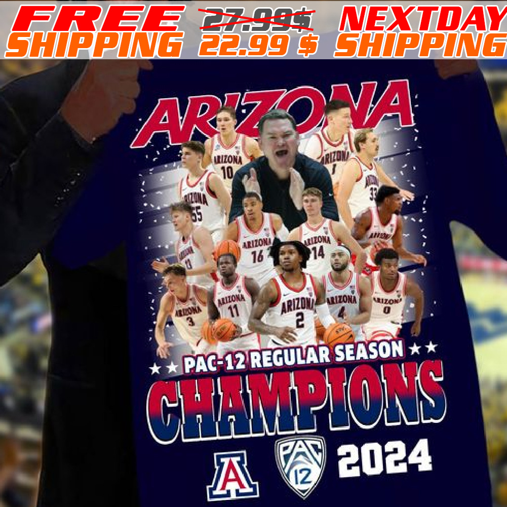 Arizona Pac 12 Regular Season Champions 2024 Shirt