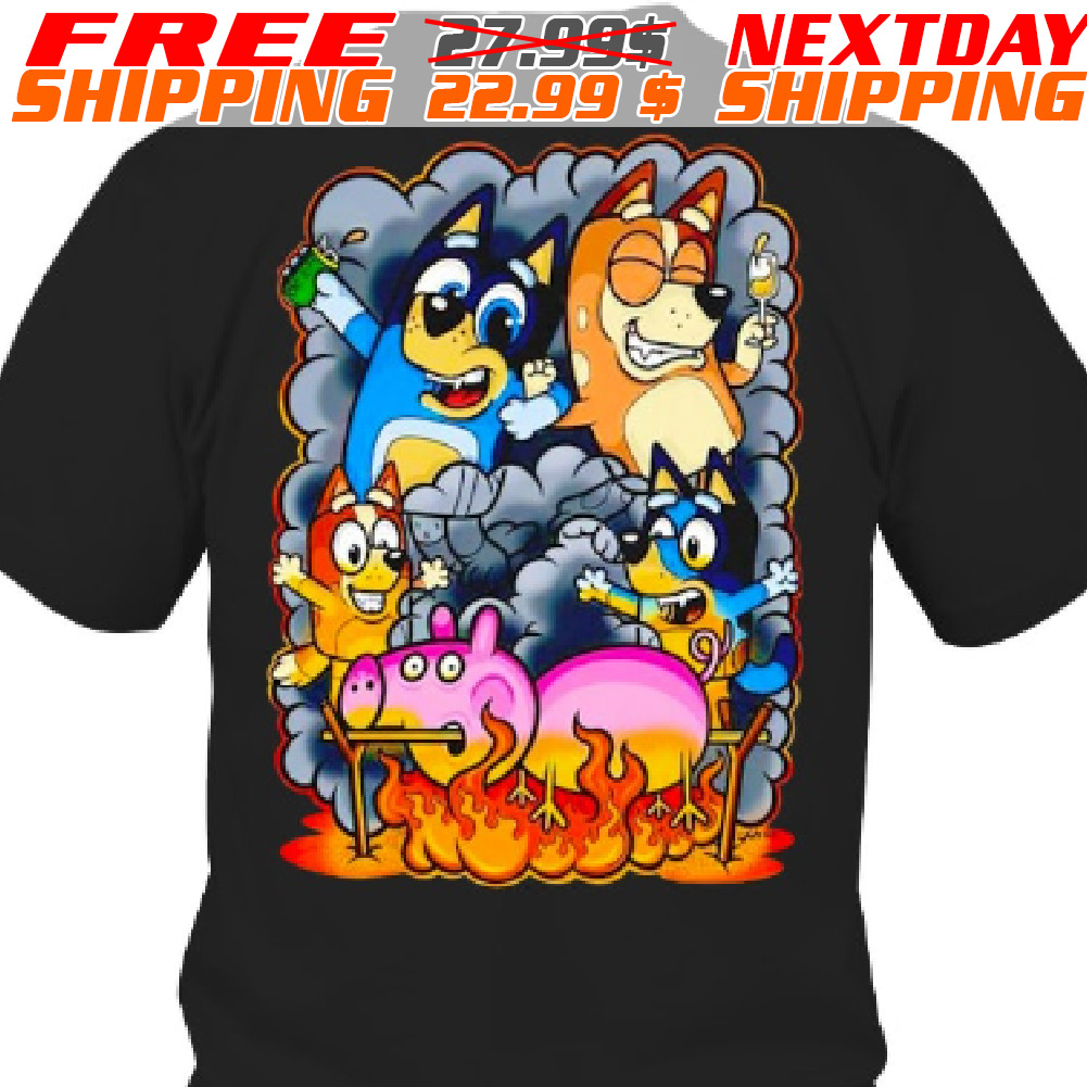 Bluey Bbq Peppa Pig Shirt