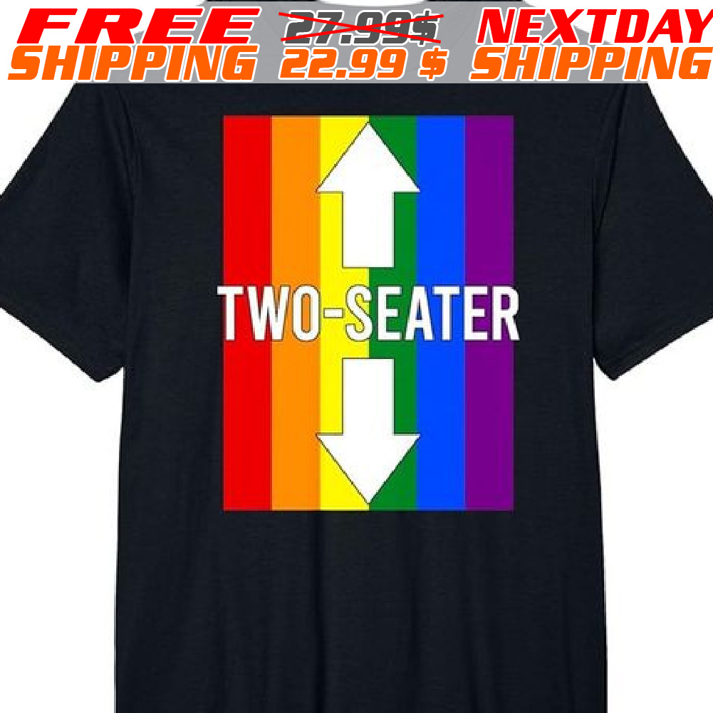 Two Seater Bisexual LGBT Flag Shirt Two Seater Bisexual LGBT Flag Shirt
