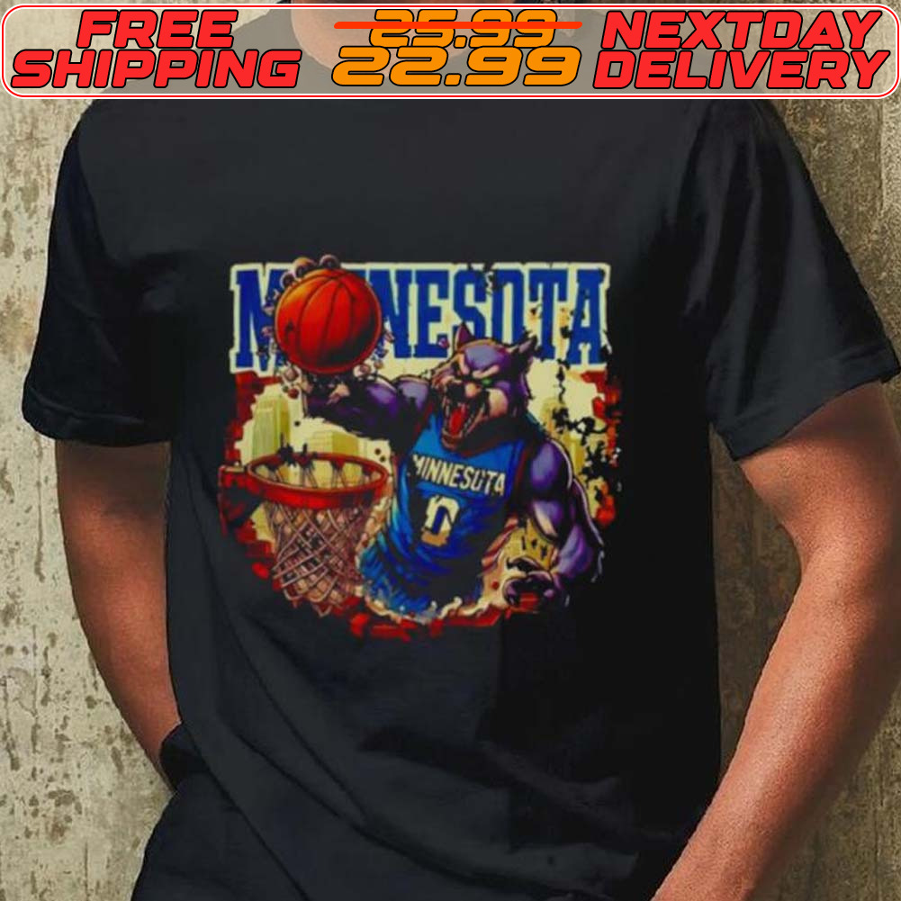 Wolf Minnesota 90s Style Basketball Shirt