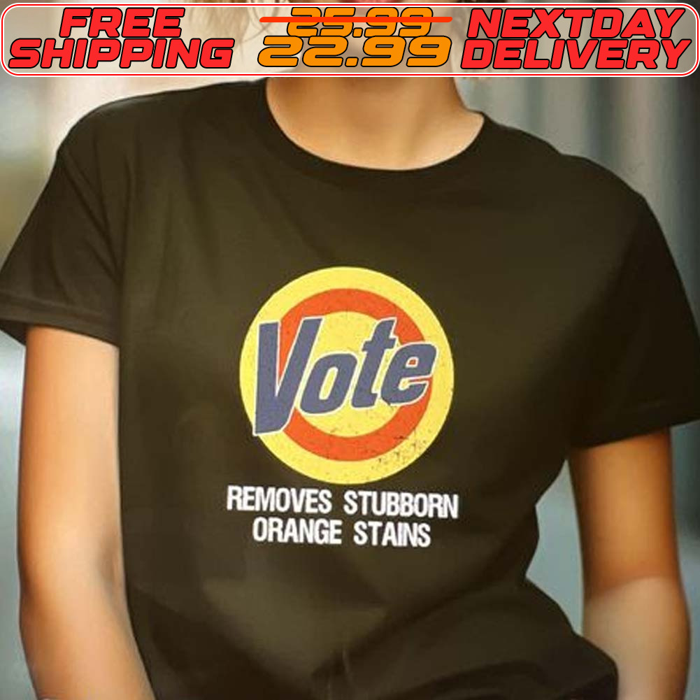 Vote Removes Stubborn Orange Stains Shirt