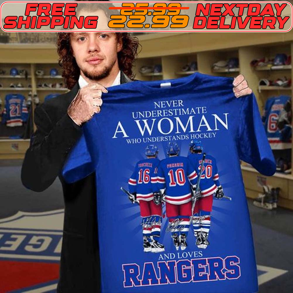 Never Underestimate A Woman Who Understands Hockey And Loves Oilers Signature Shirt