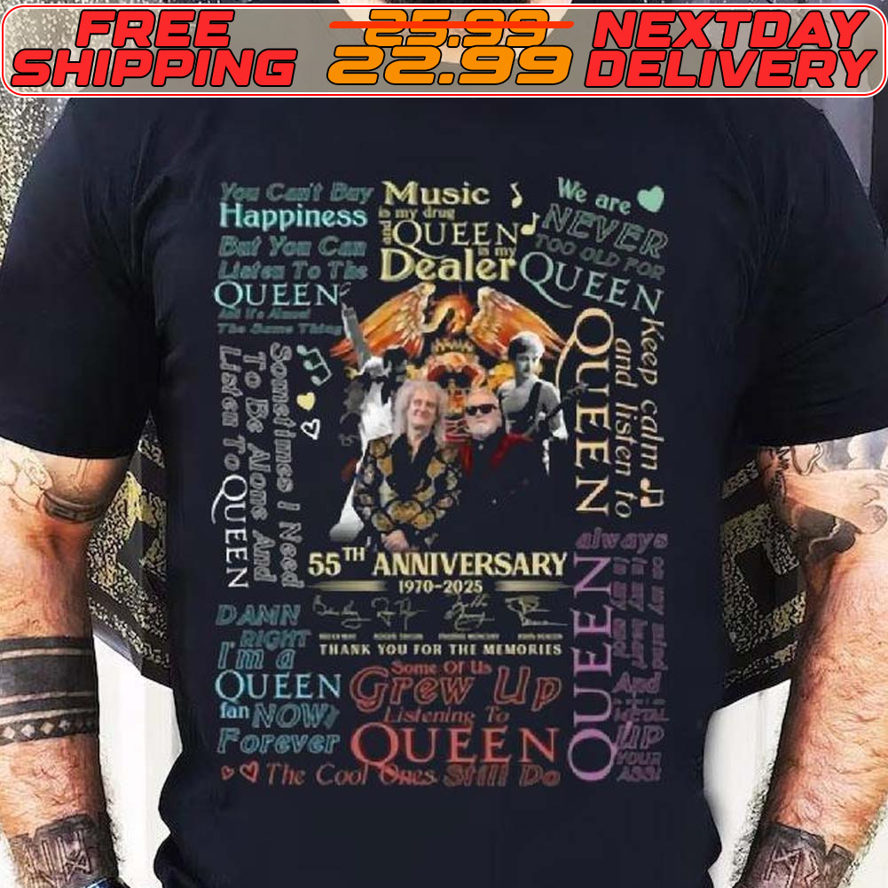 Queen Band 55th Anniversary Signature Thank You For The Memories Shirt