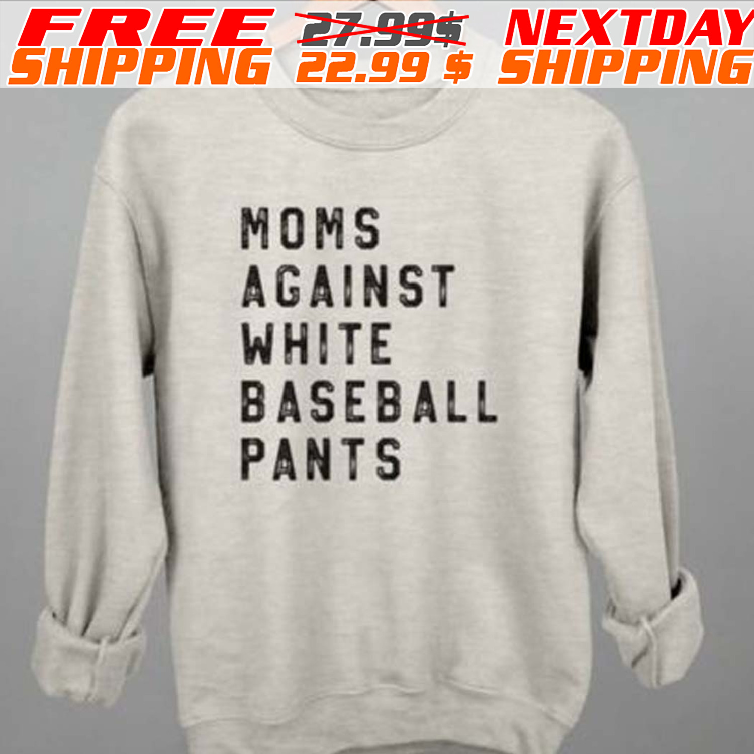 Moms Against White Baseball Pants Shirt