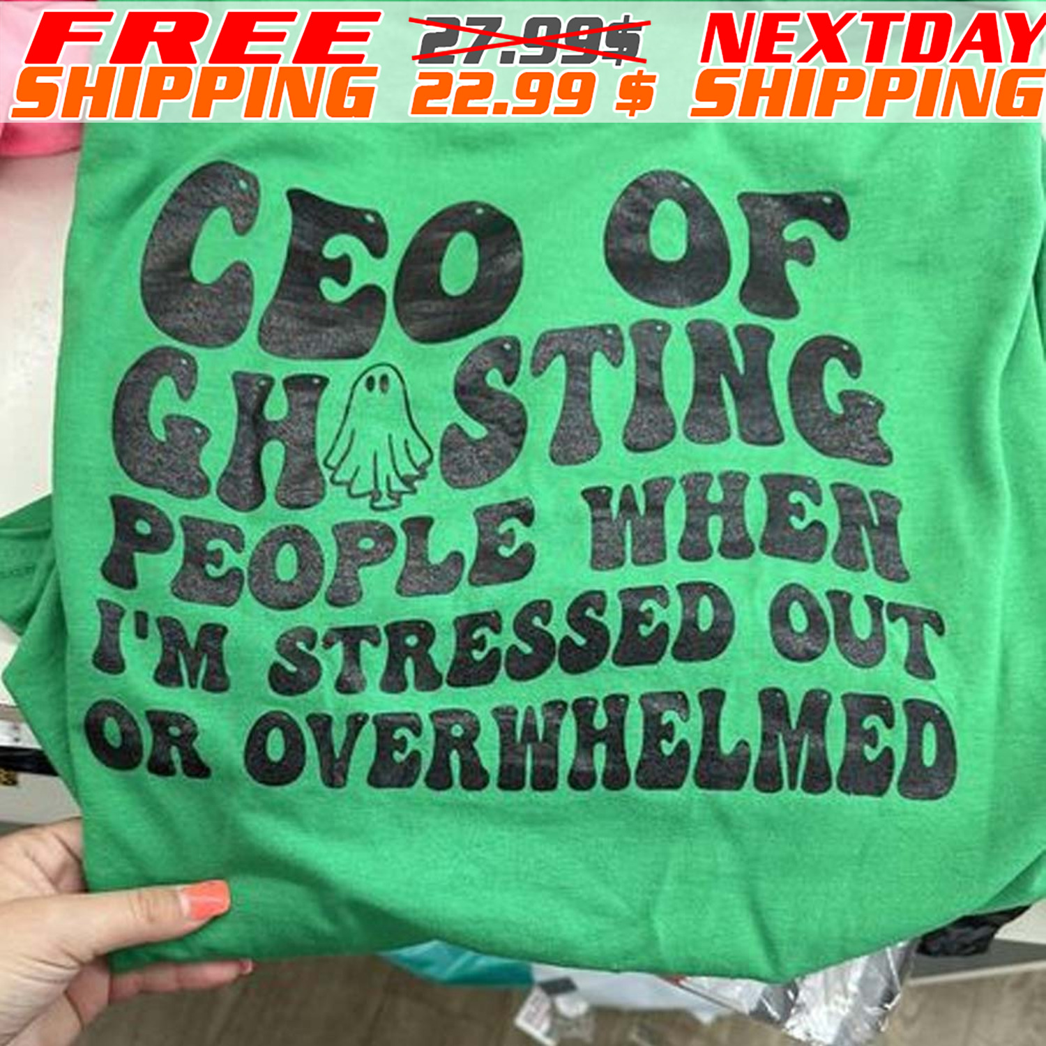 Ceo Of Ghosting People When I'm Stressed Out Or Overwhelmed Shirt