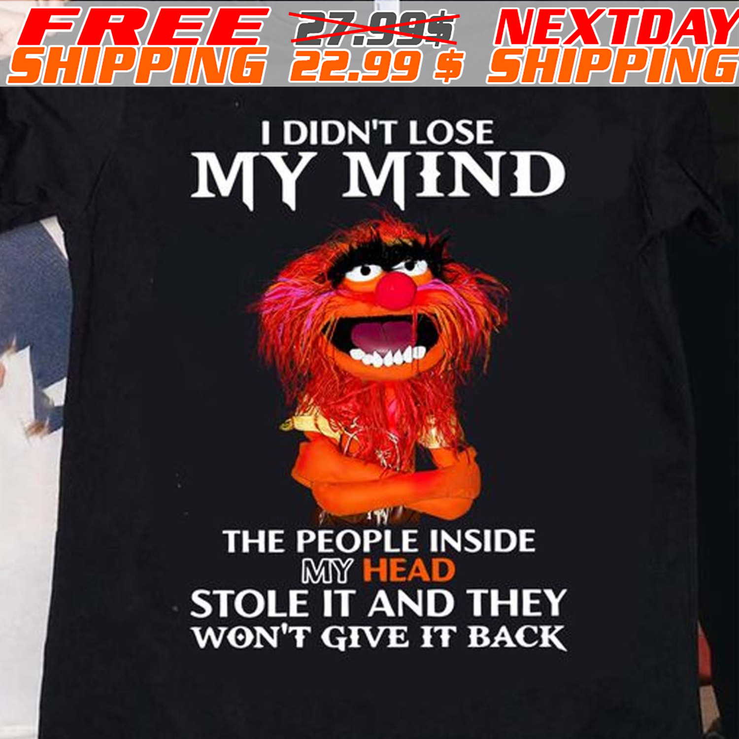 Muppet I Didn’t Lose My Mind The People Inside My Head Stole It And They Won’t Give It Back Shirt