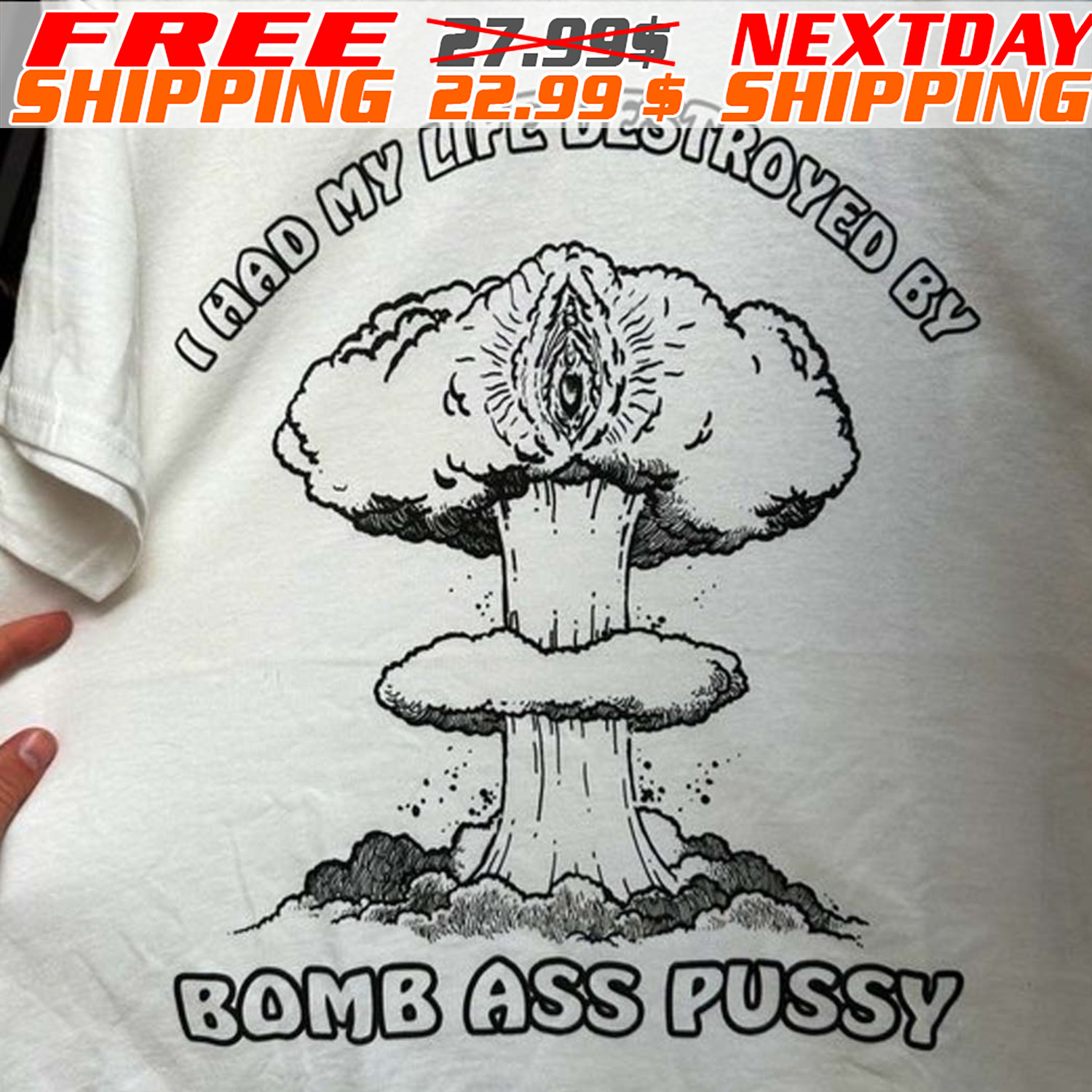 I Had My Life Destroyed By Bomb Ass Pussy Shirt