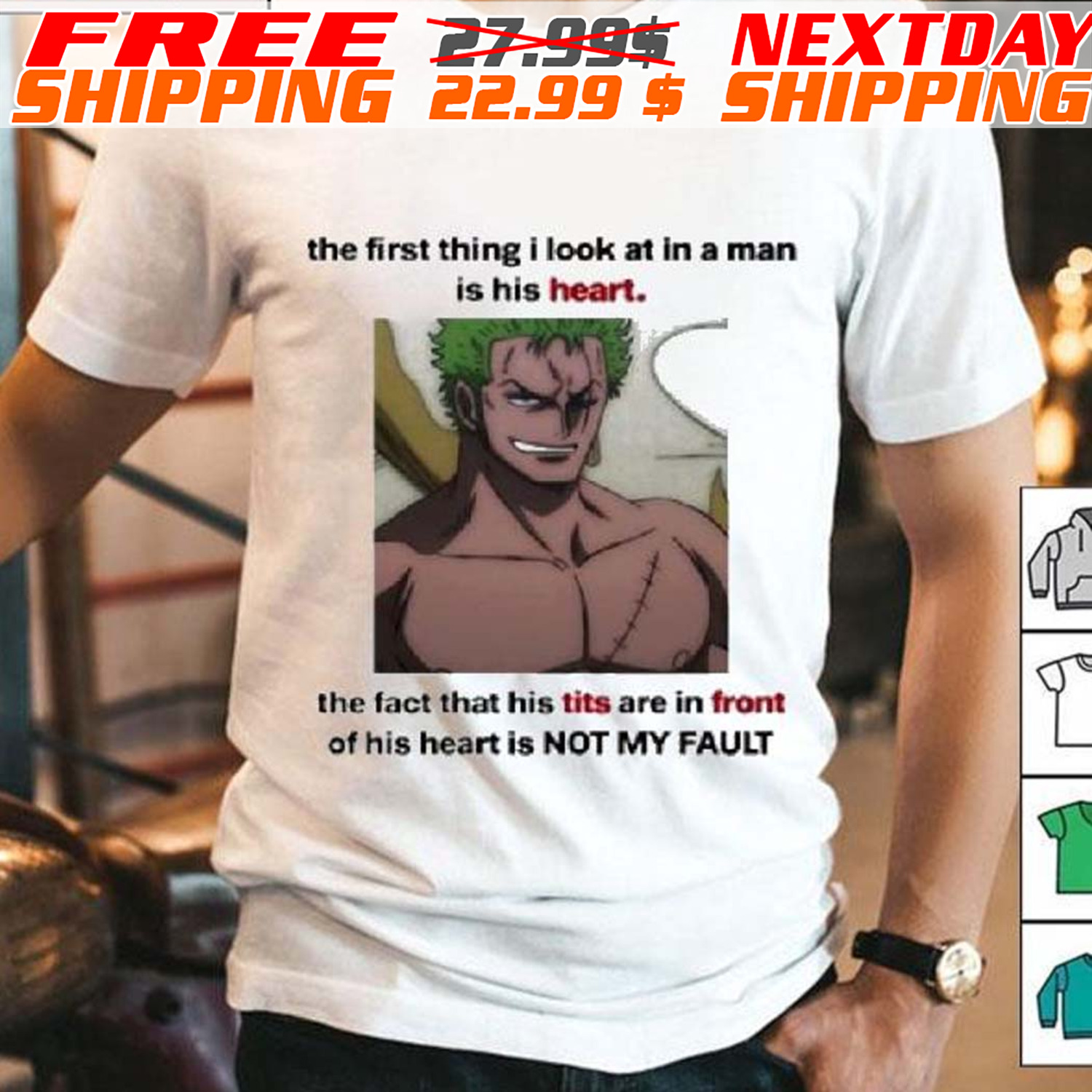 The First Thing I Look At In A Man Is His Heart Shirt