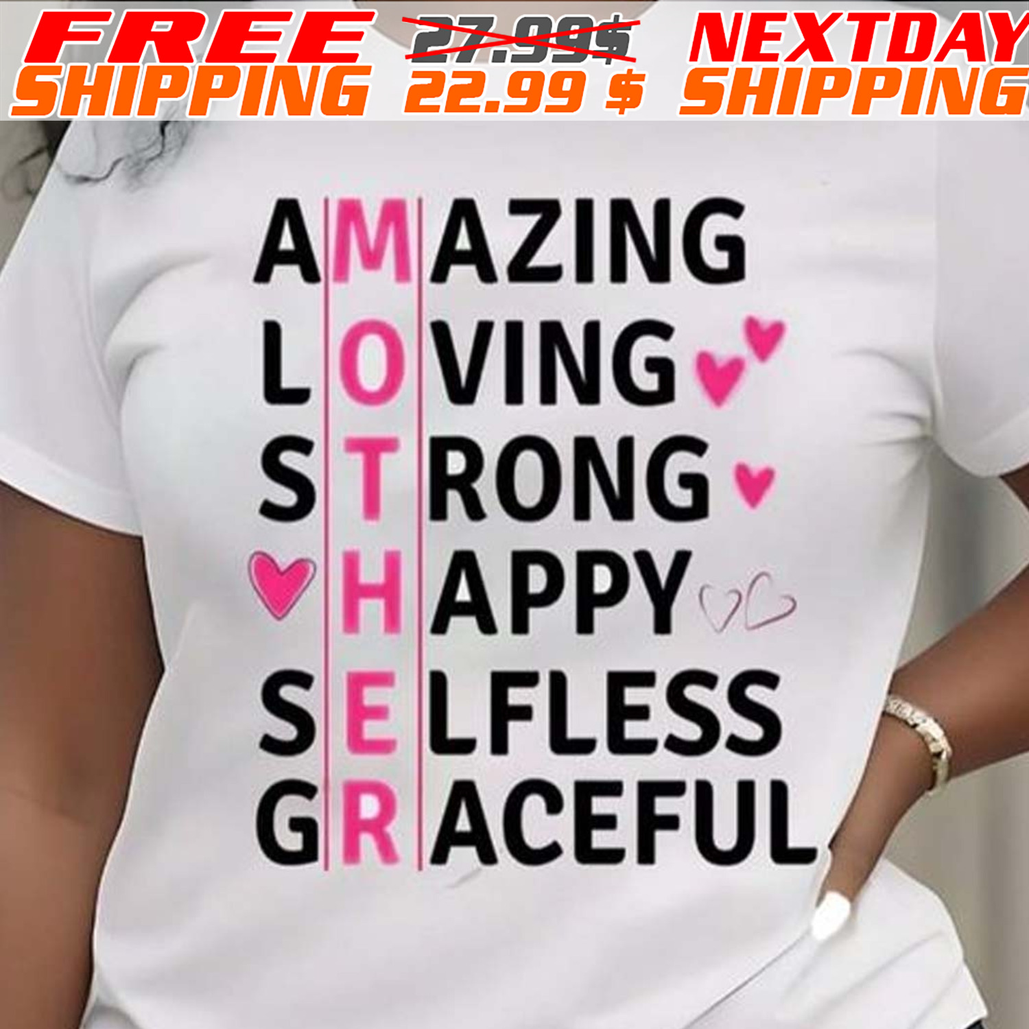 Amazing Loving Strong Happy Selfless Graceful Shirt