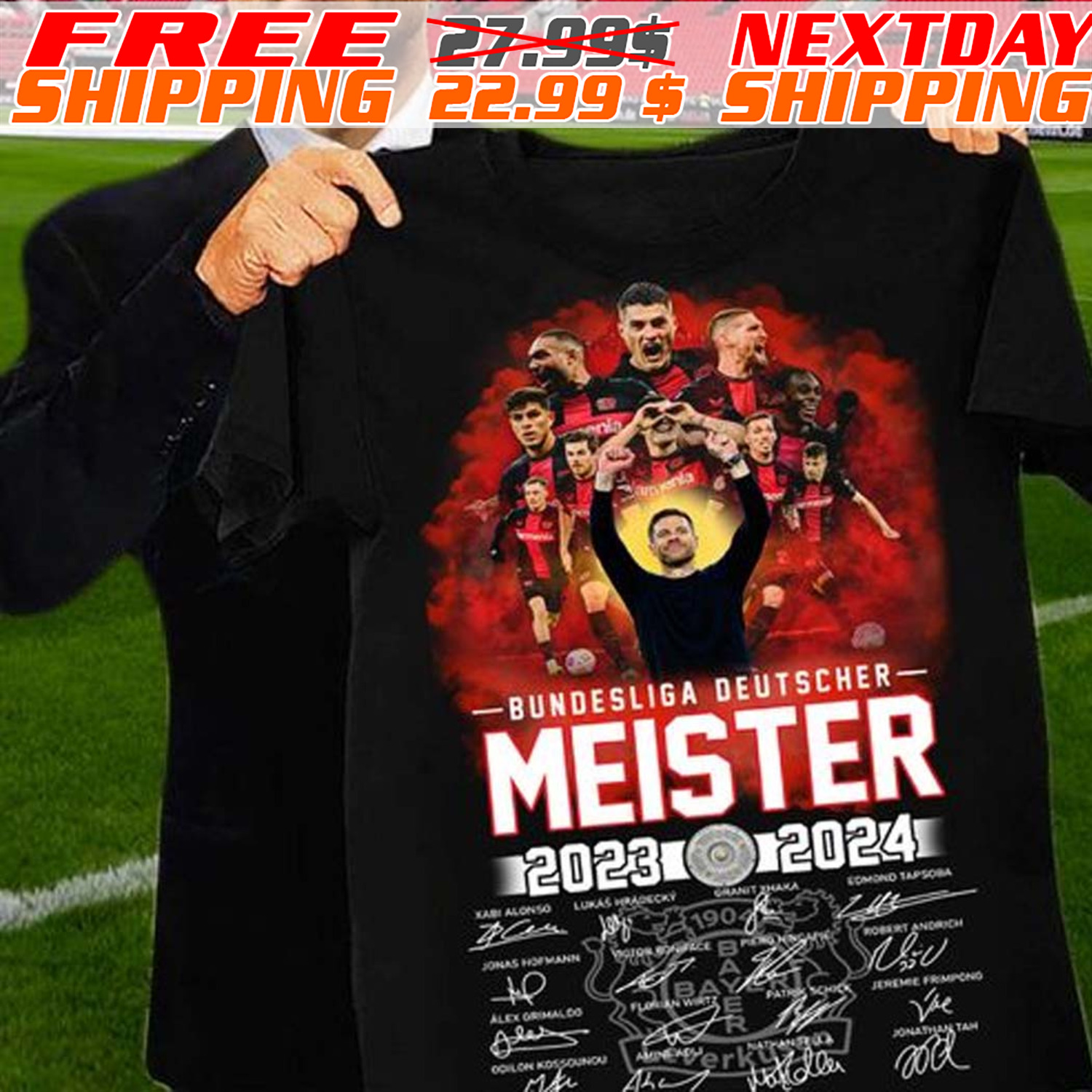 Bundesliga Deutscher Meister Bayer Leverkusen 2023 2024 Shirt Bundesliga Deutscher Meister Bayer Leverkusen 2023 2024 Shirt