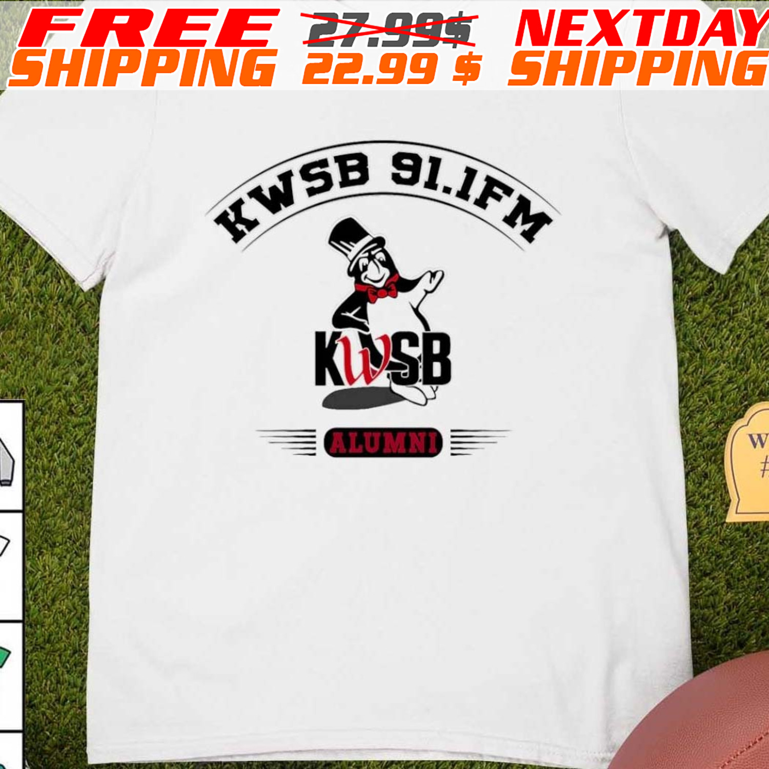 KWSB 91 1FM Alumni Logo Shirt