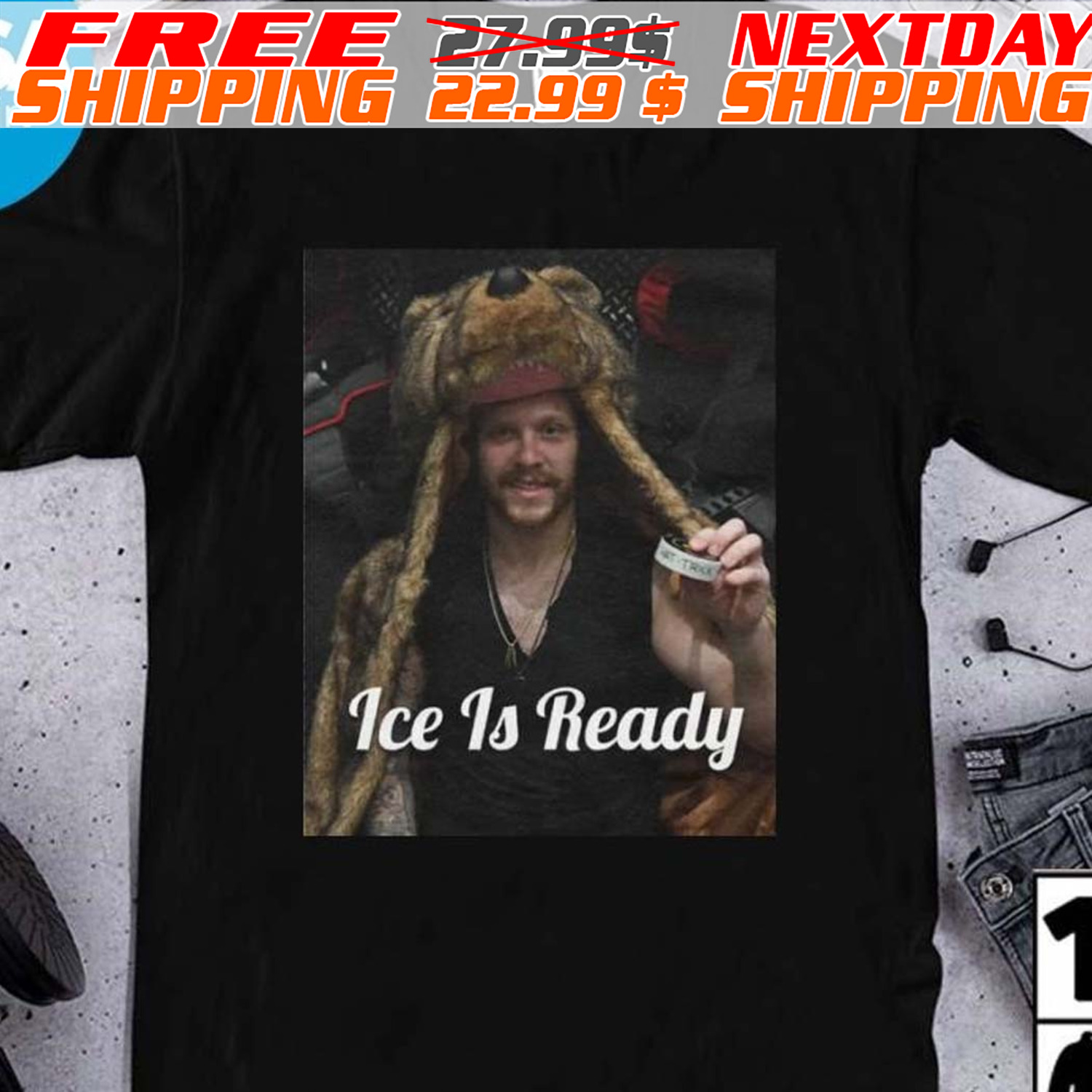 Friday Beers Ice Is Ready Pasta Bear Shirt