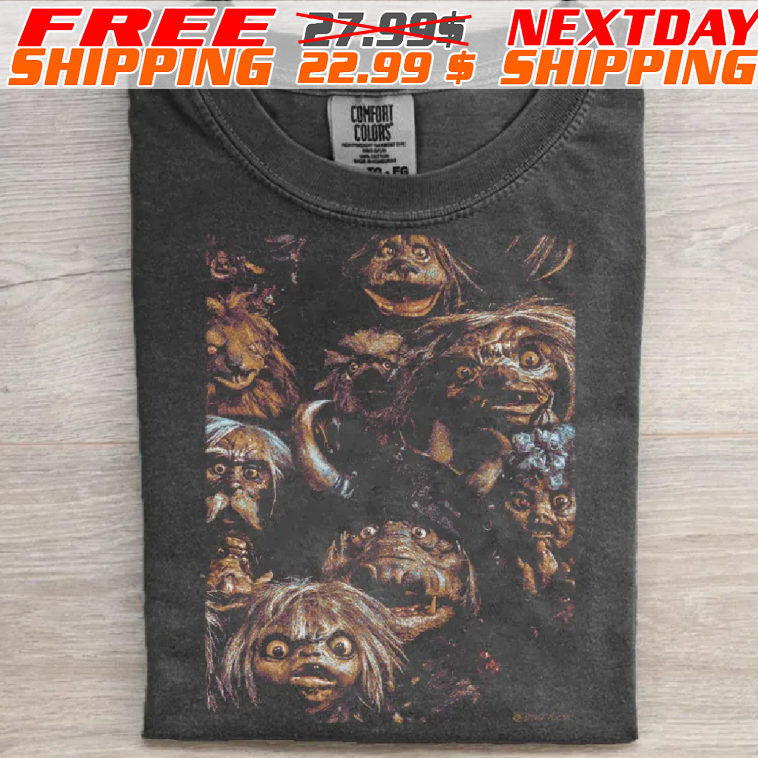 Labyrinth Goblins 1986 Vintage Fantasy Movie Shirt