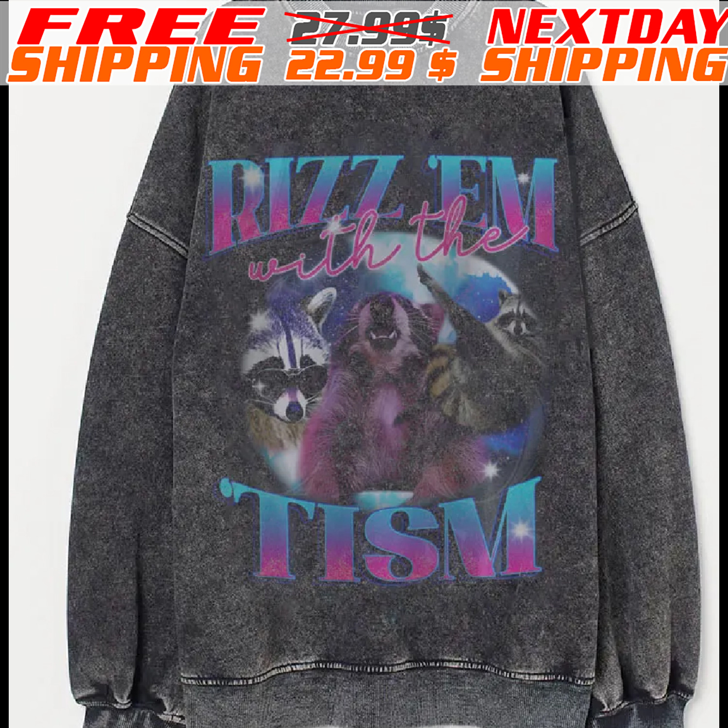Rizz Em With The Tism Retro Shirt