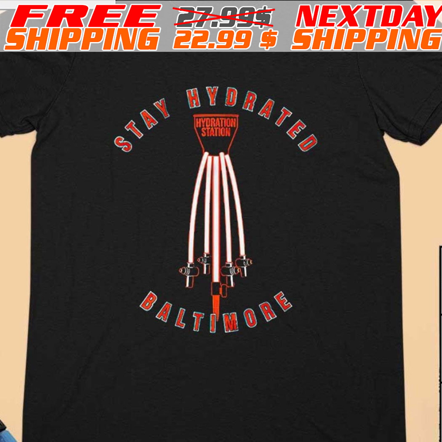 Hydration Station Baltimore Orioles Stay Hydration Baltimore Shirt