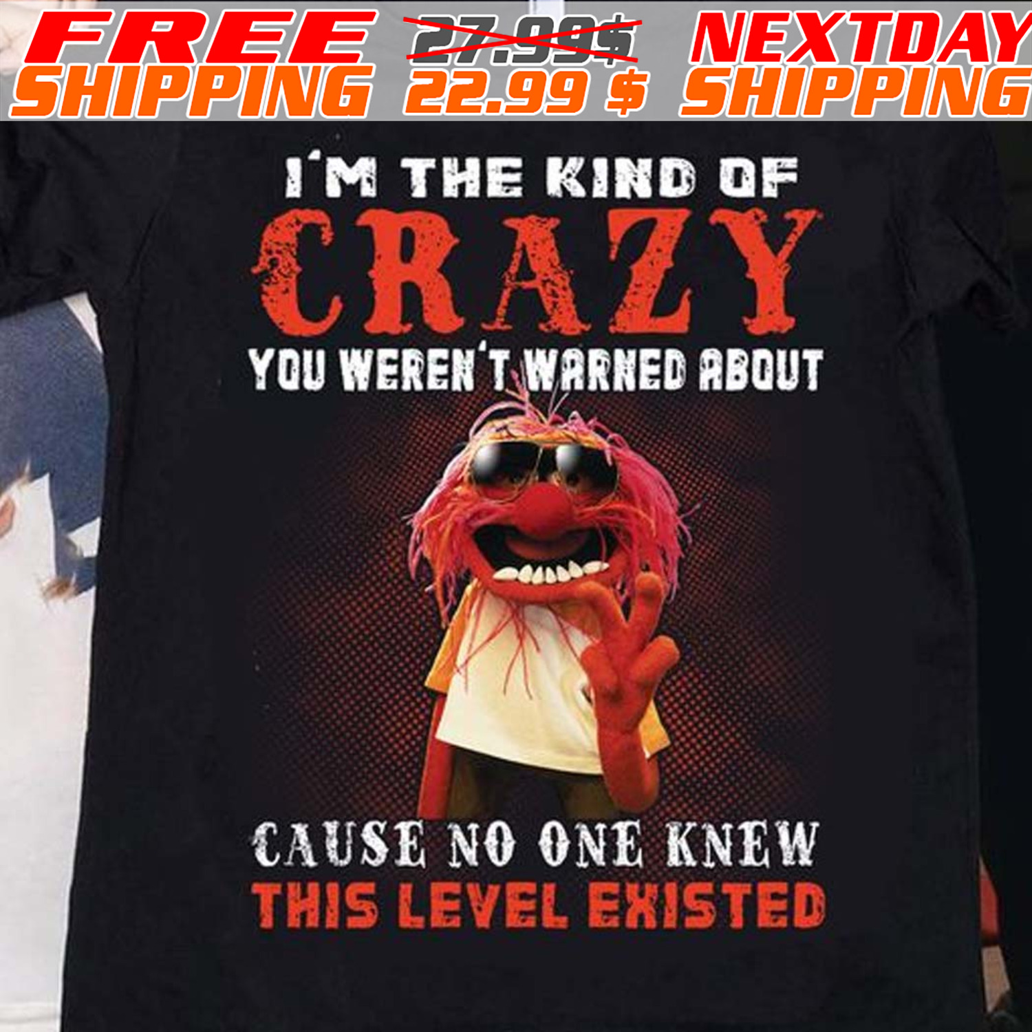 Muppet I'm The Kind Of Crazy You Weren't Warned About Cause No One Knew This Level Existed Shirt