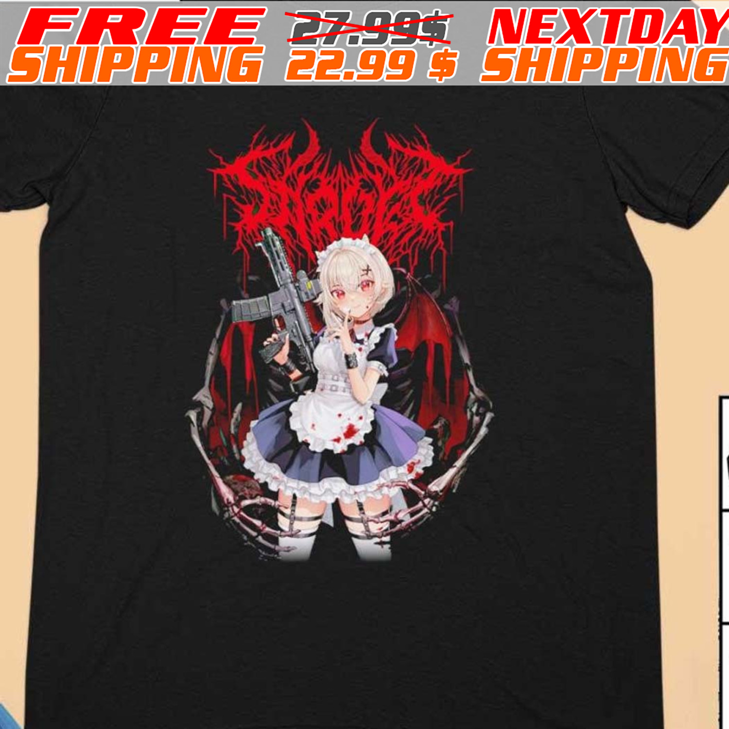 Saruei Devil With Gun Shirt