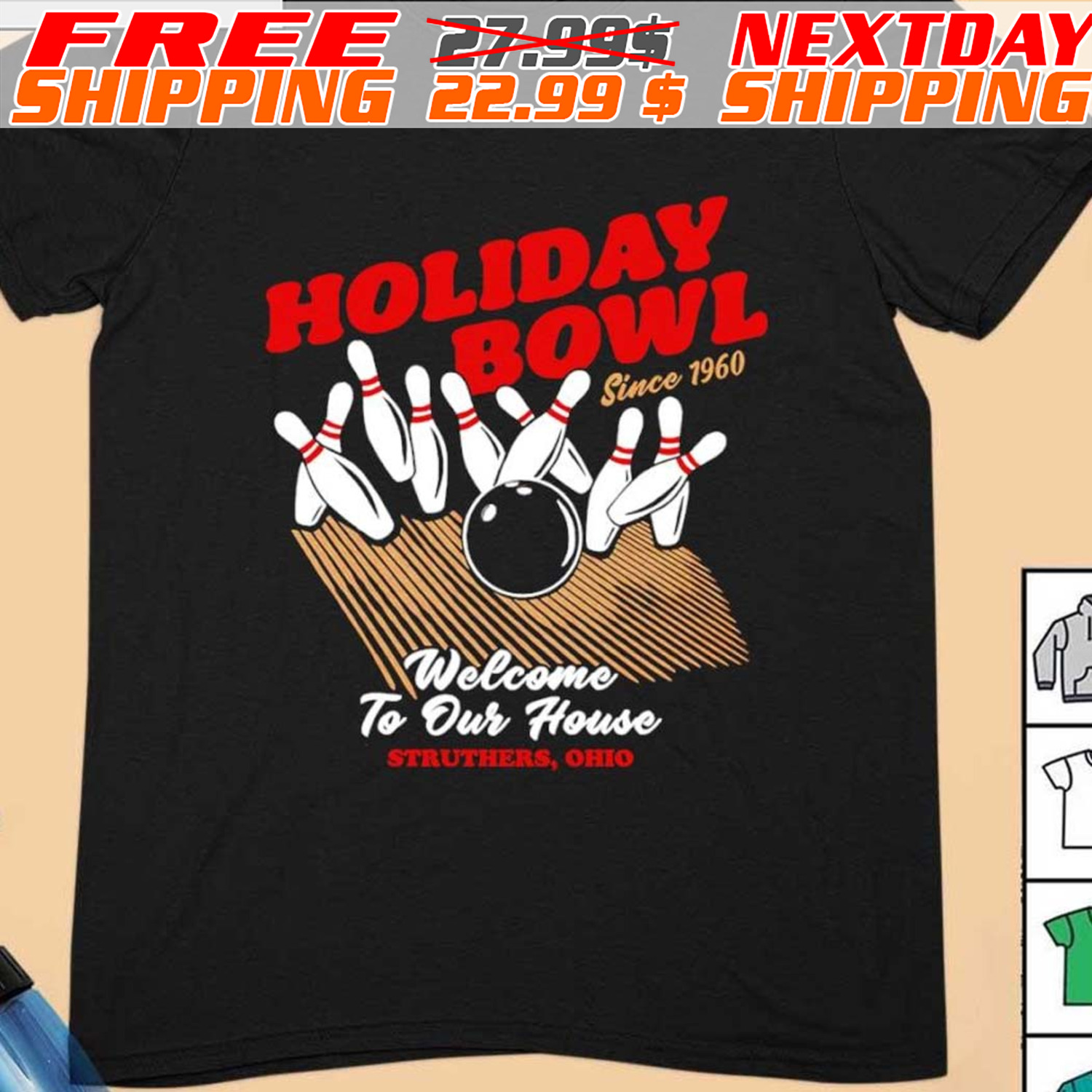 Holiday Bowl Welcome To Our House Since 1960 Shirt