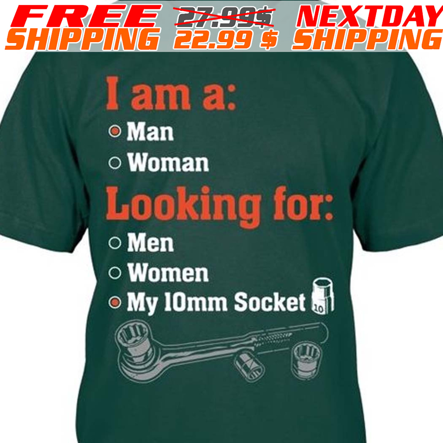 I Am A Man Looking For My 10mm Socket Shirt