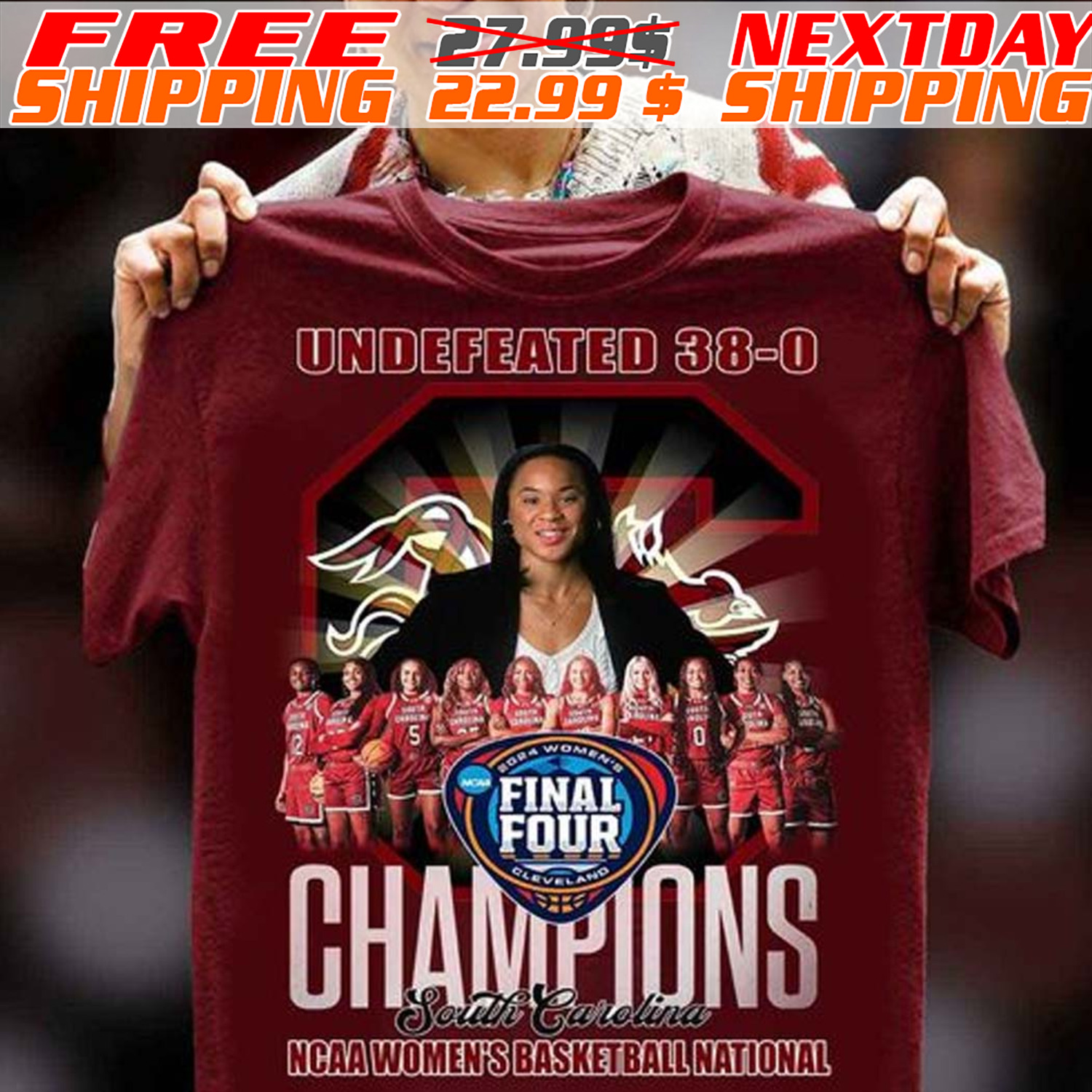 Undefeated 38-0 Champions South Carolina NCAA Women’s Basketball National Shirt