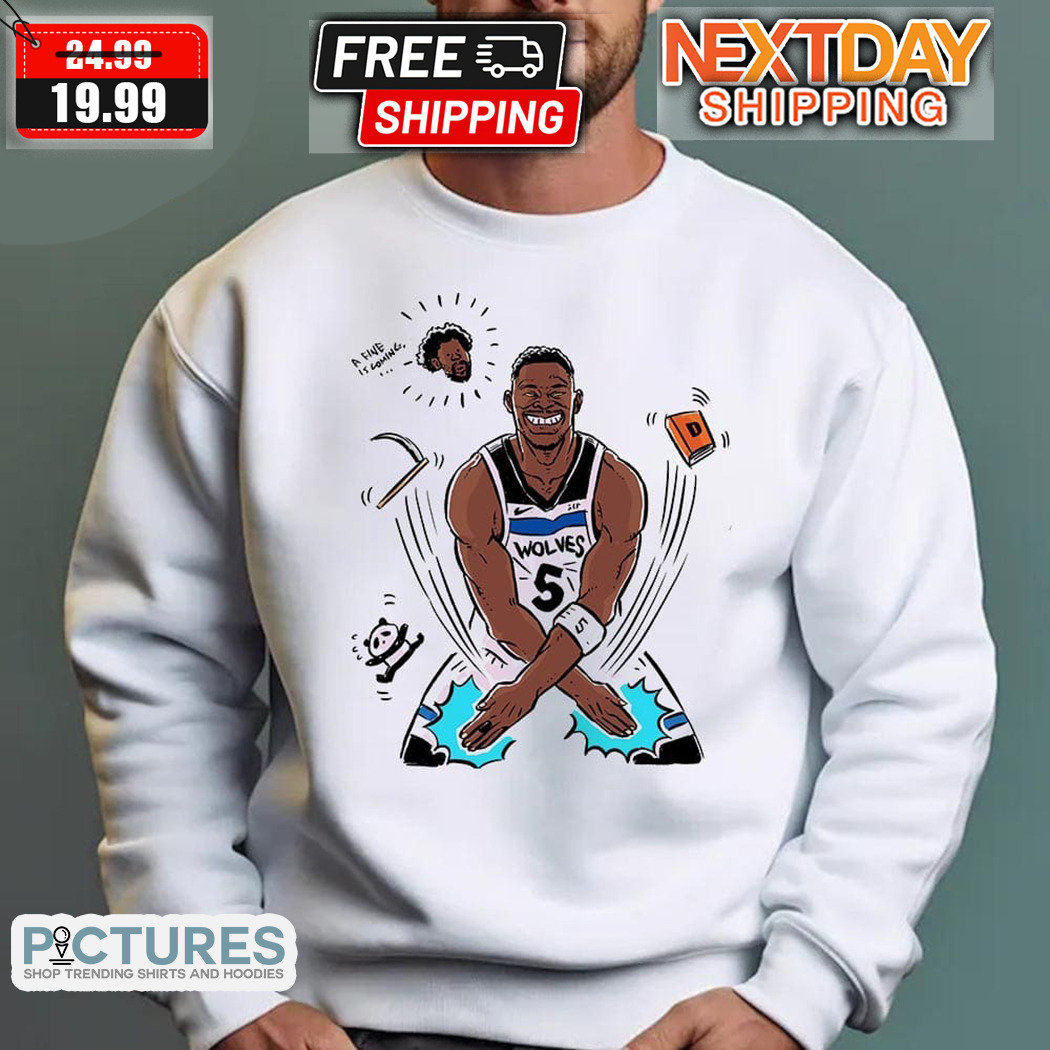 Anthony Edwards 5 Wolves NBA Playoffs 2024 Shirt