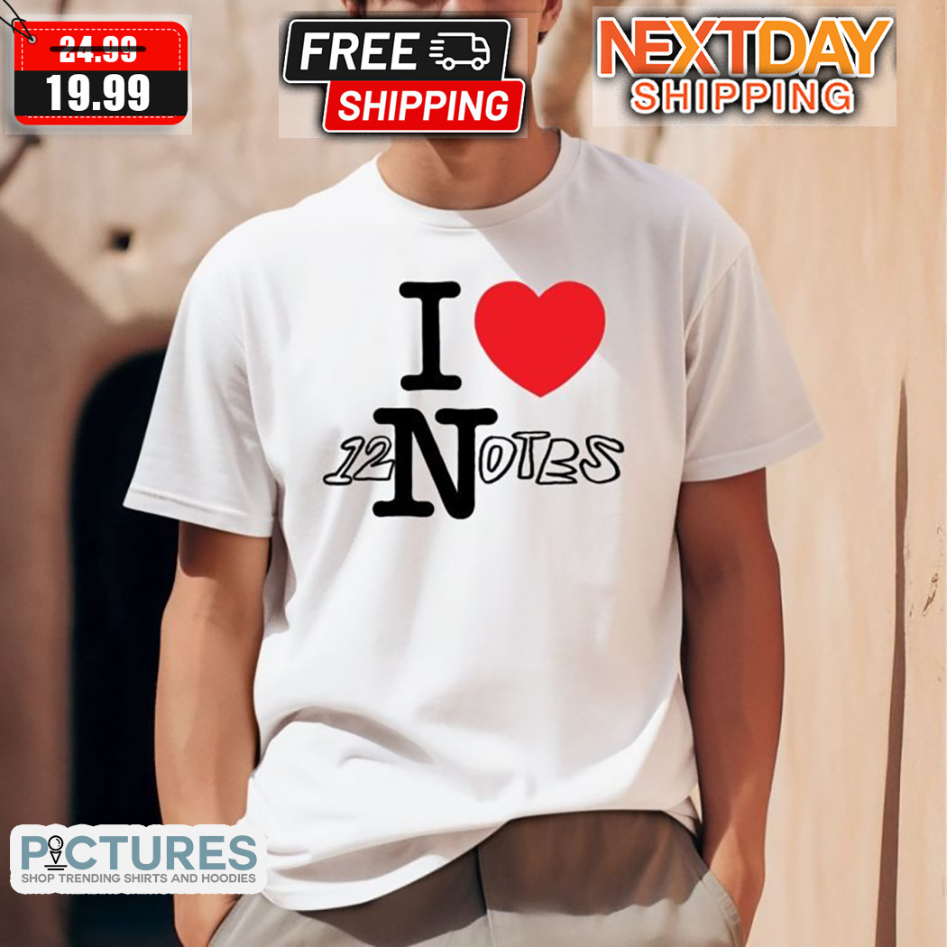 Alec Benjamin I Love 12 Notes 2024 Shirt
