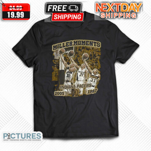 Miller Moments Indiana Pacers 2005 1987 Shirt