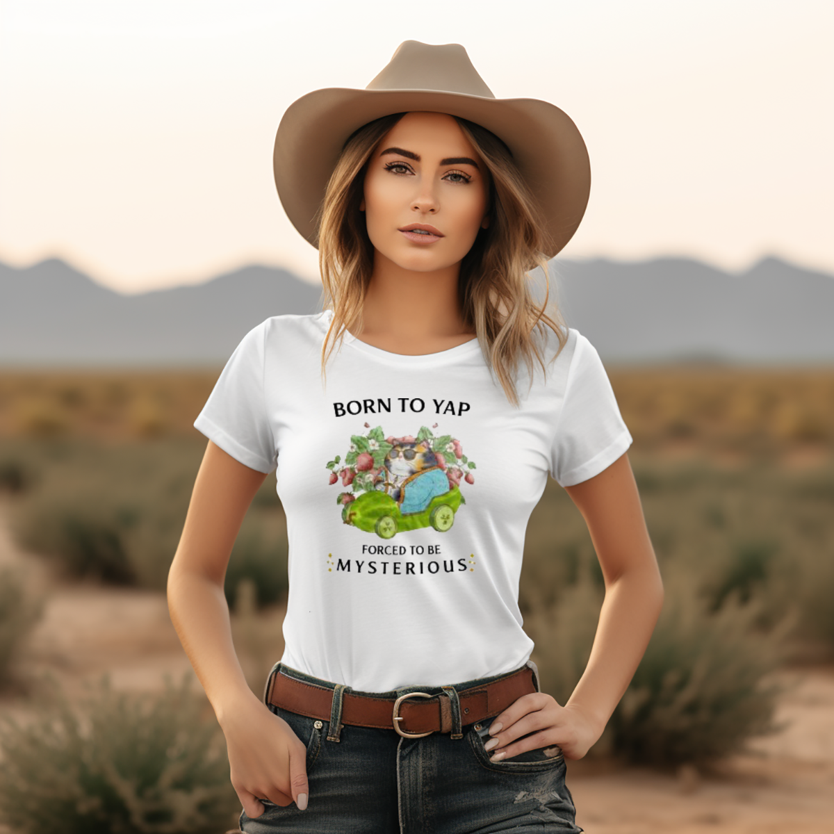 Cat Born To Yap Forced To Be Mysterious Shirt Cat Born To Yap Forced To Be Mysterious Shirt