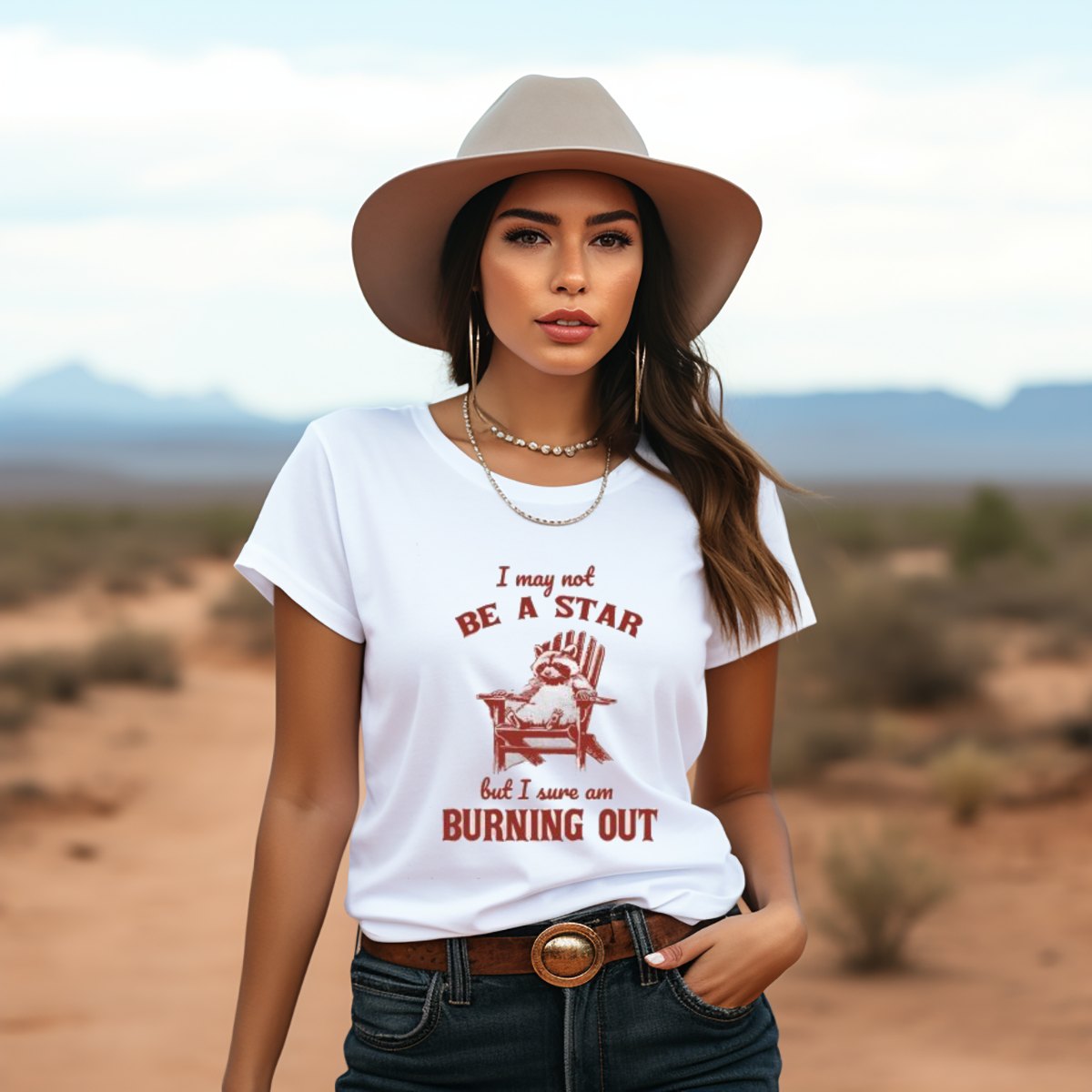 Raccoon I May Not Be A Star But I Sure Am Burning Out Shirt Raccoon I May Not Be A Star But I Sure Am Burning Out Shirt