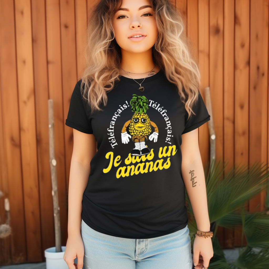 TVO Telefrancais Je Suis Ananas Shirt TVO Telefrancais Je Suis Ananas Shirt