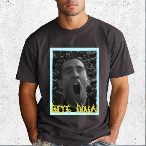 Bite Down Nicolas Cage Shirt