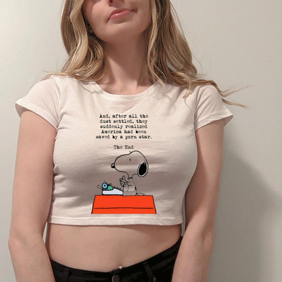 Snoopy And After All The Dust Settled They Suddenly Realized America Had  Been Saved By A Porn Star Shirt - Picturestees Clothing LLC