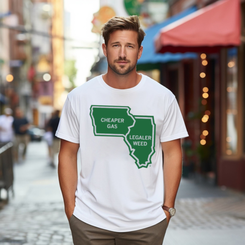 Cheaper Gas Legaler Weed The Quad Cities Shirt
