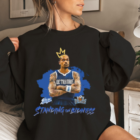 Jeff Skin Wade We Talk Mavs Standing On Bidness Shirt