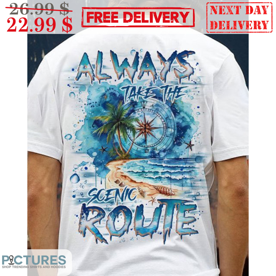 Dial Always Scenic Route Colorful Shirt
