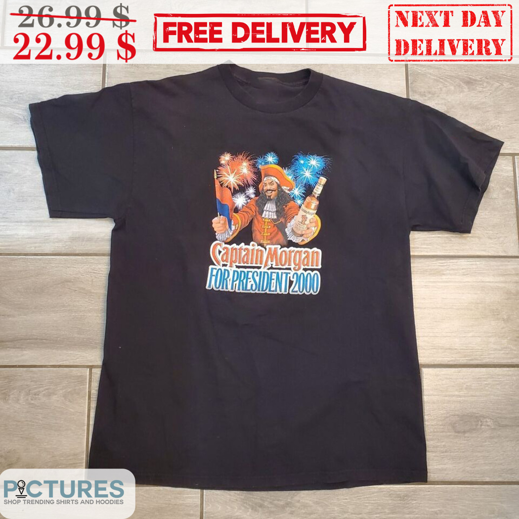Captain Morgan For President 2000 Rum Vintage Shirt