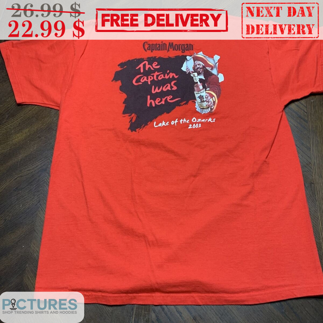 Captain Morgan The Captain Was Here Lake Of The Ozarks 2003 Shirt