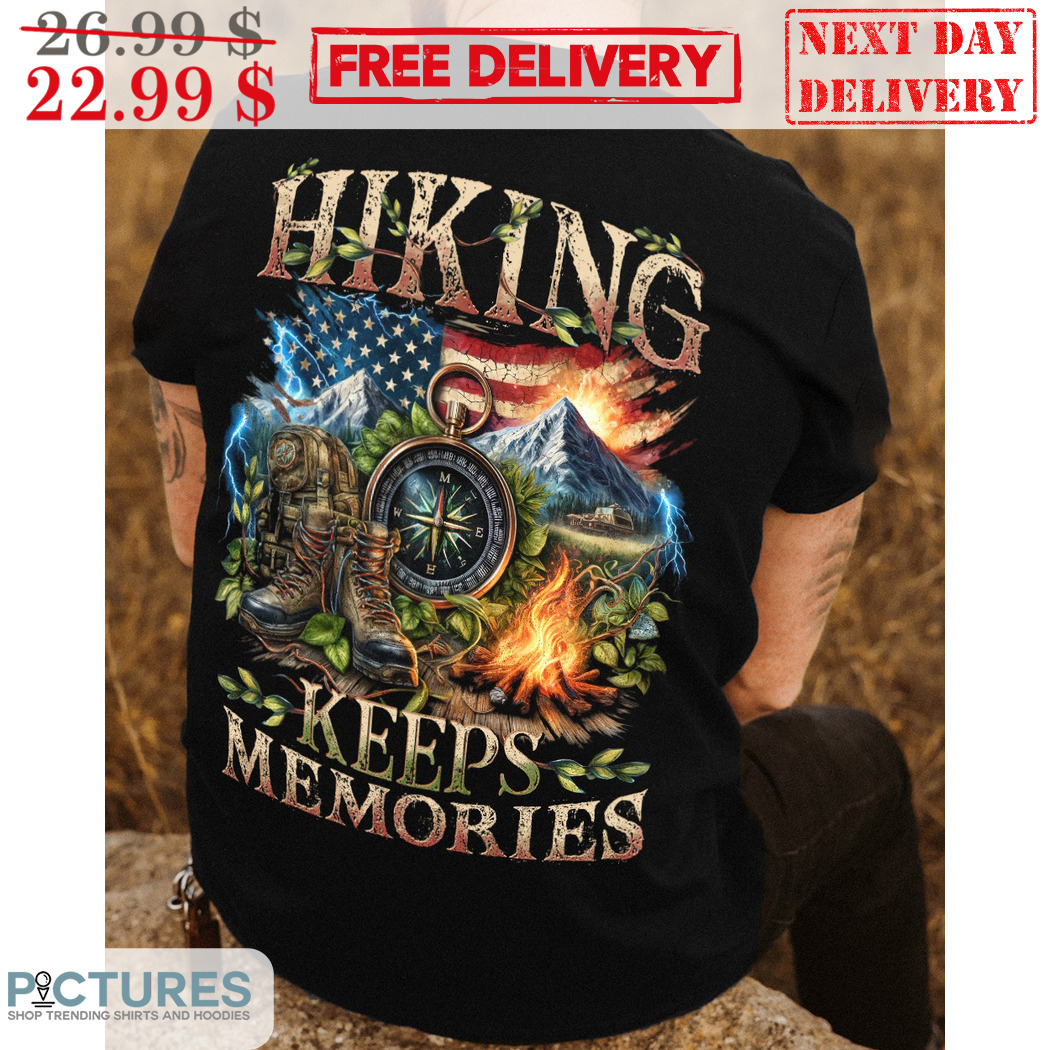 Dial Hiking Keeps Memories American Flag Vintage Shirt