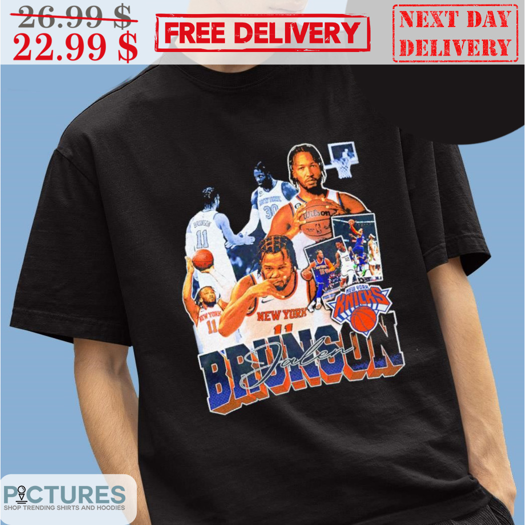 Jalen Brunson 11 New York Knicks Basketball 2024 Signature Shirt
