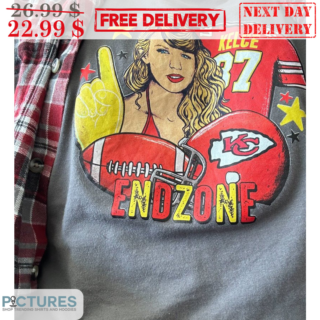 TS Taylor Kelce 87 Endzone Kansas City Chiefs Vintage Shirt