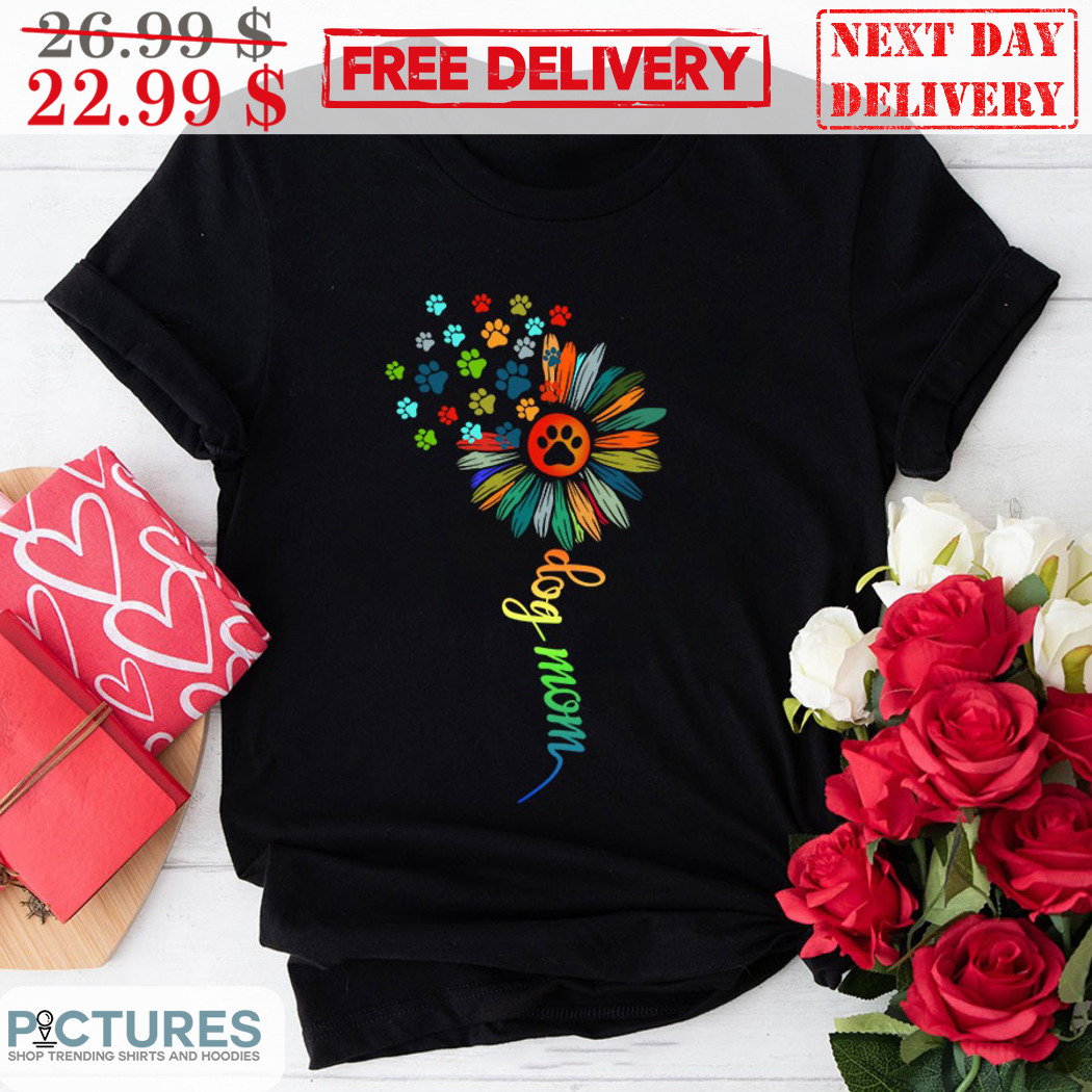 Daisy Colorful Dog Mom Vintage Shirt