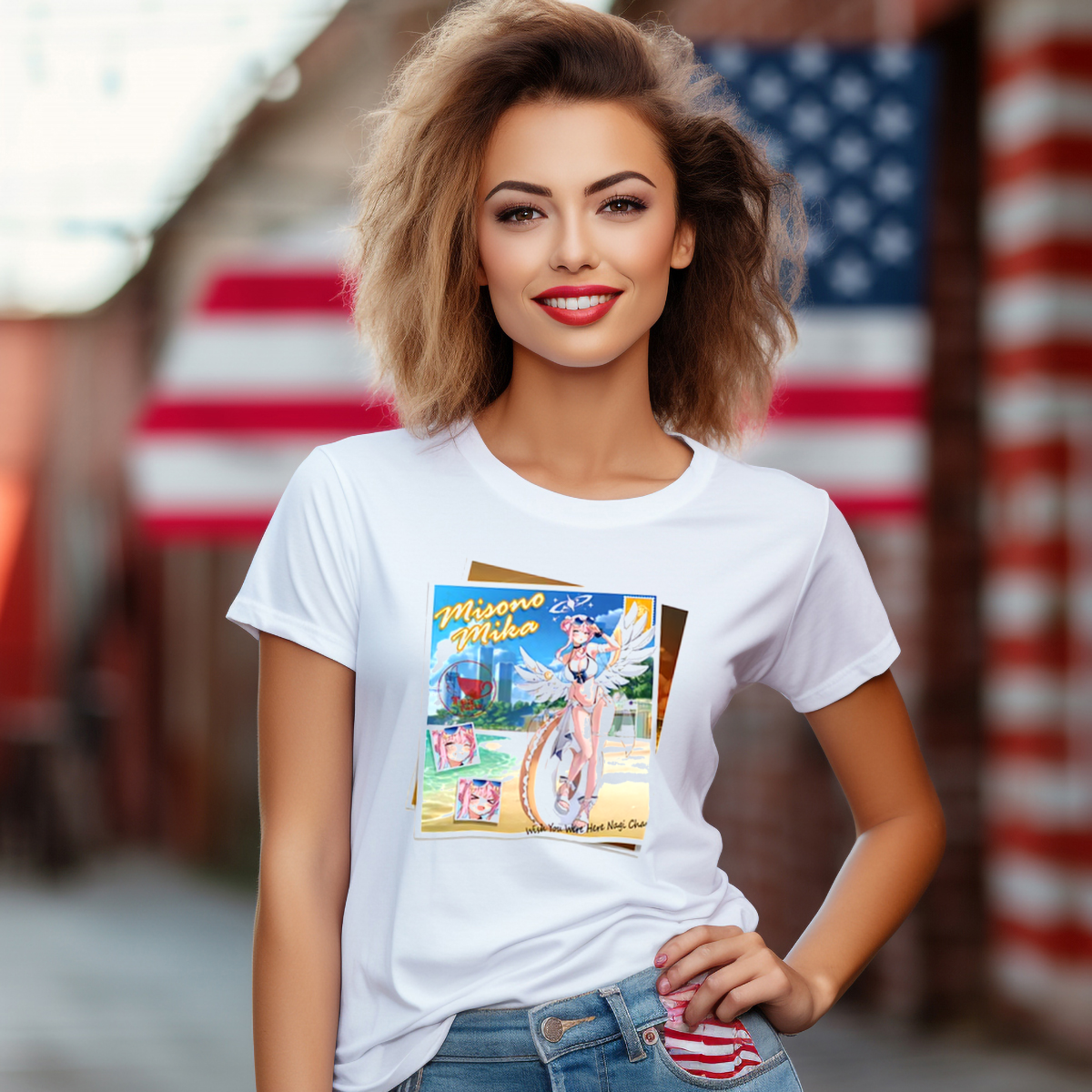 Misono Mika Beach Photo Blue Archive Shirt