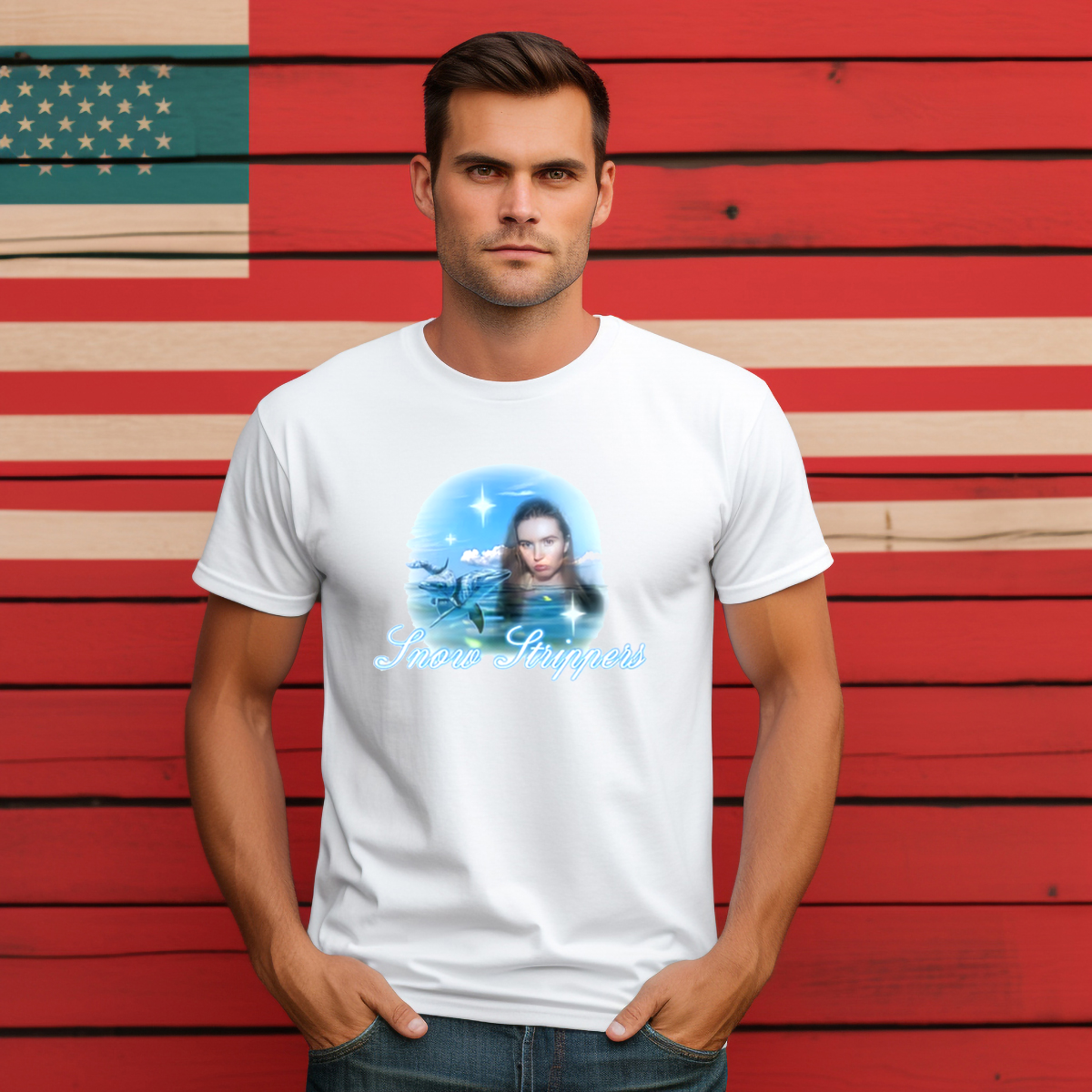 Snow Strippers Beach Whale Shirt
