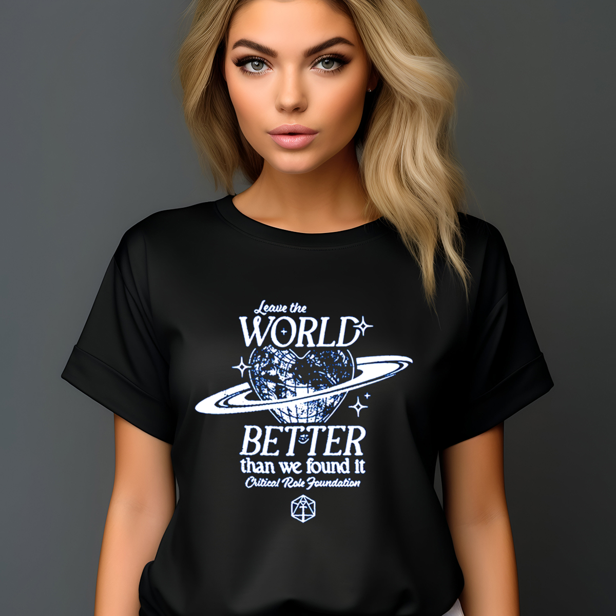 Heart Disco Ball Leave The World Better Than We Found It Shirt