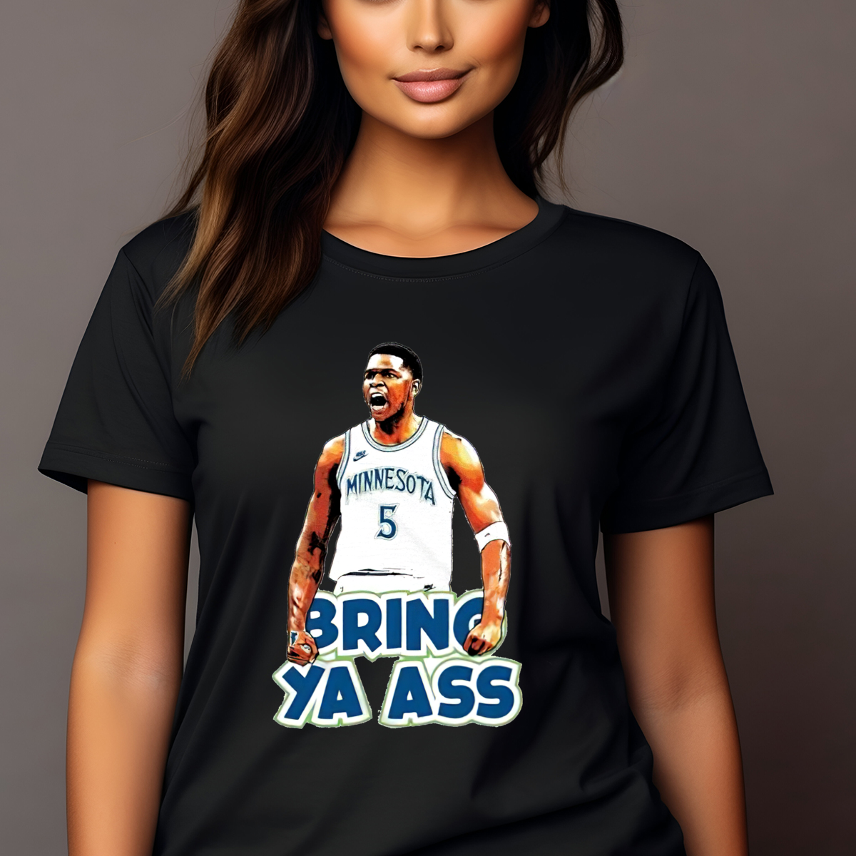 Anthony Edwards Bring Ya Ass Minnesota Timberwolves 2024 Shirt